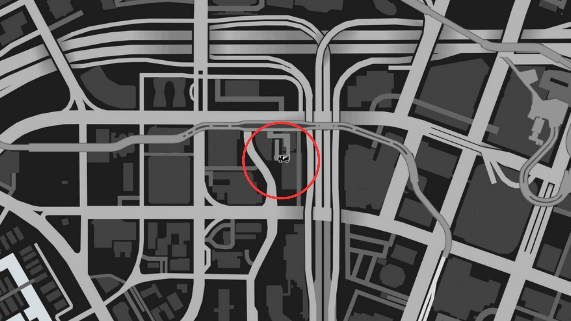 The exact coordinates of the GTA Online Gun Van Location Today (Image via Rockstar Games)